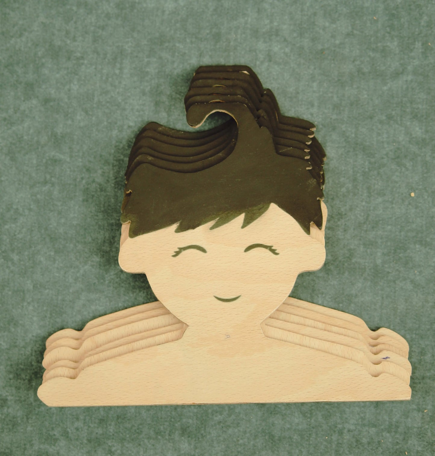 Wooden Baby Boy Hangers| Baby Boy Hanger | Kids Room/Wardrobe Organizer | Wooden Kids Hanger Organic Toys