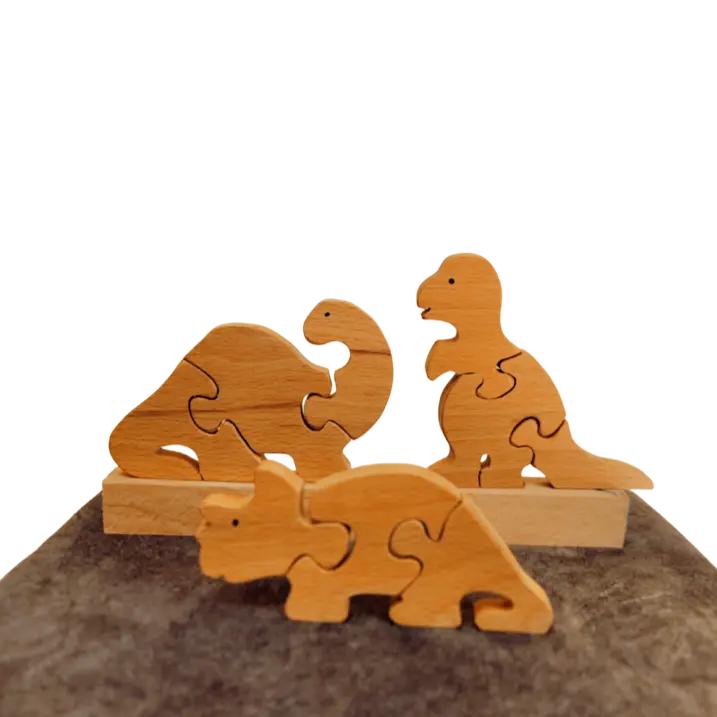 Educational PreEducational Dinosaur Wooden Puzzle for Toddlers | Preschool Mini Jigsaw Brain Booster | Beach Wood Learning Puzzle Toy-school Dinosaurs mini puzzle | Jigsaw Puzzle | Brain Booster Puzzle| Beach Wood Puzzles Organic Toys