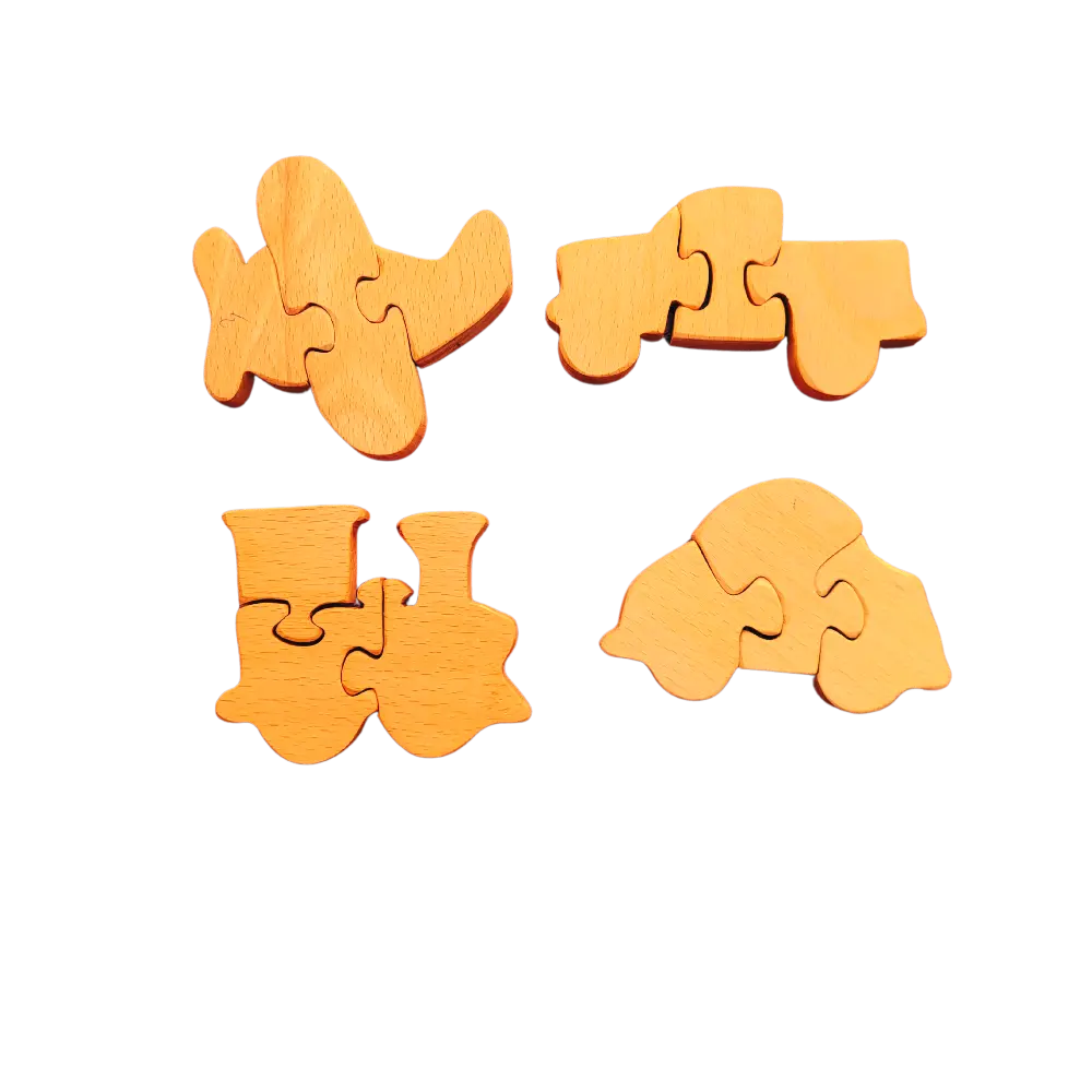 Educational Pre-school Transport Toddler Mini Puzzle | Jigsaw Puzzle | Brain Booster Puzzle | Beach Wood Puzzles toddler puzzle Organic Toys