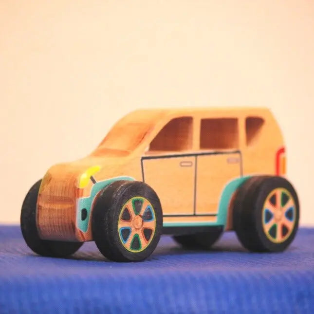 Wooden SUV Car Toy | Pretend play Car | Collectible CAR | Push/Pull Car | Wooden Car | Natural Toy Organic Toys