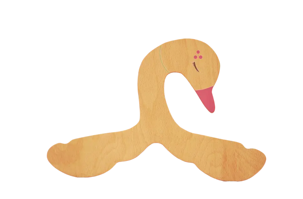 Swan Kids Cloth Hanger | Wardrobe Organizer | Kids Cloth Hanger | Kids Room Decor | New Baby Gift Organic Toys