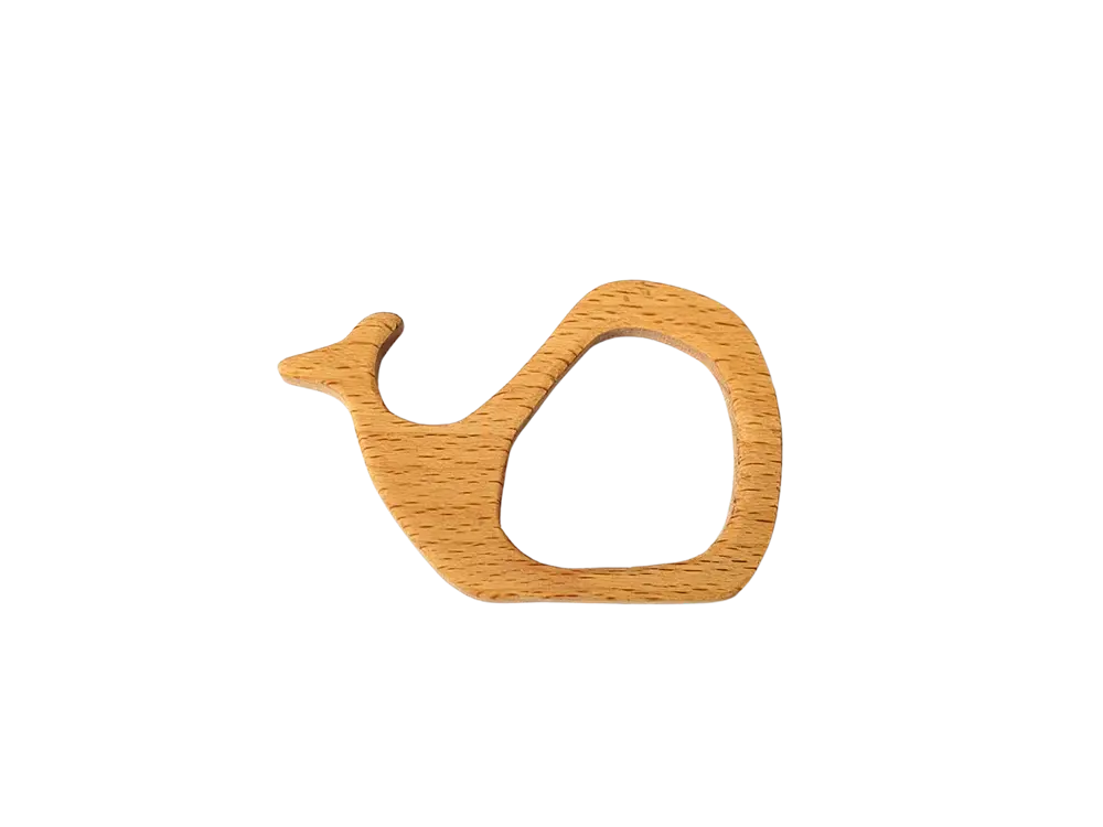 Whale Teether (Set of 2) | Organic Teether | Wooden Teether | Beech wood Teether | Natural Teething Toy Organic Toys