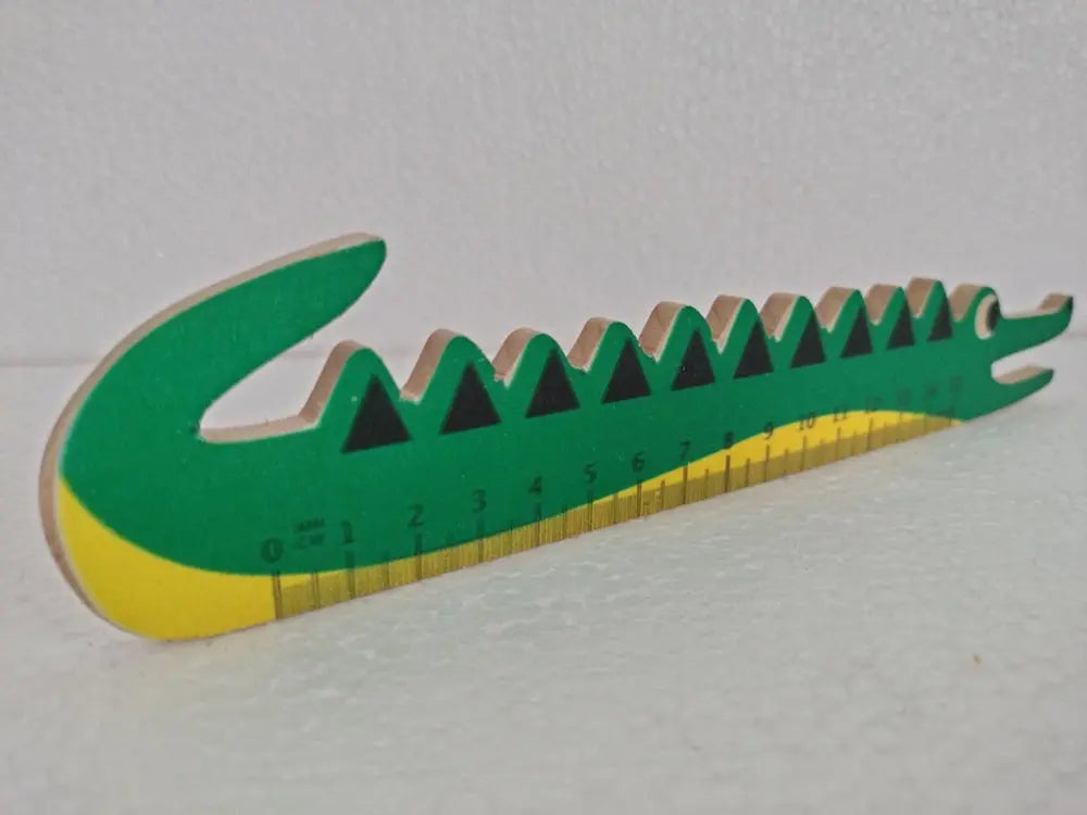 Wooden Crocodile Ruler, Unique Stationery, Wooden Rulers (Scale/stationary) Organic Toys