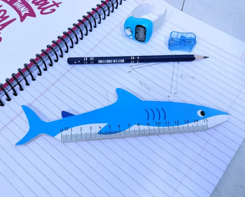 Wooden Fish Ruler | Unique Stationery | Wooden Rulers (Scale/stationary) | Cute Stationary Organic Toys