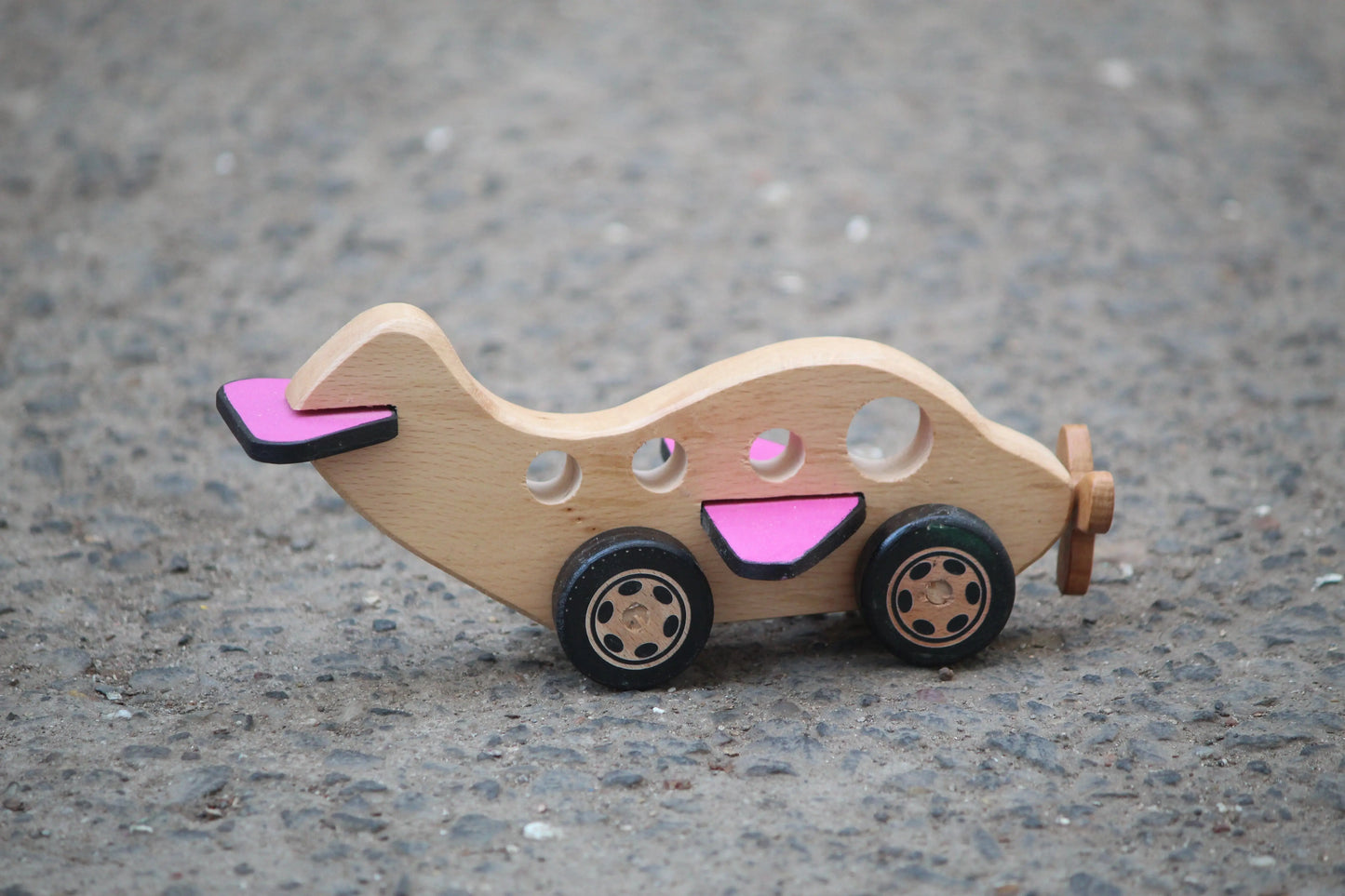 Wooden Airplane Push/pull Toy| Toy Vehicle| Wooden Airplane| Organic Toy Organic Toys