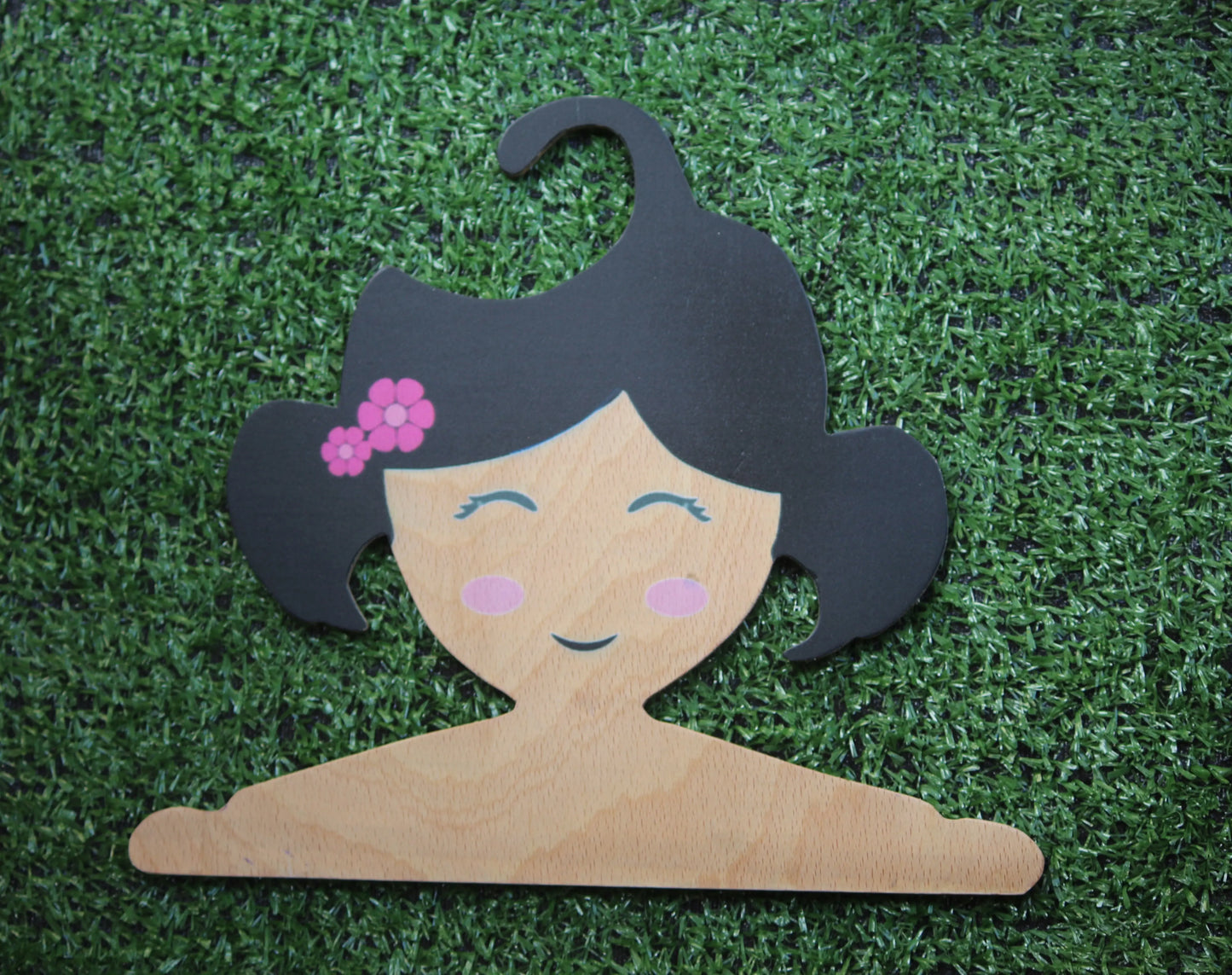 Baby Girl Wooden Hanger | Kids Wardrobe Organizer | Nursery Room Décor | Newborn or Birthday Gift Idea Organic Toys