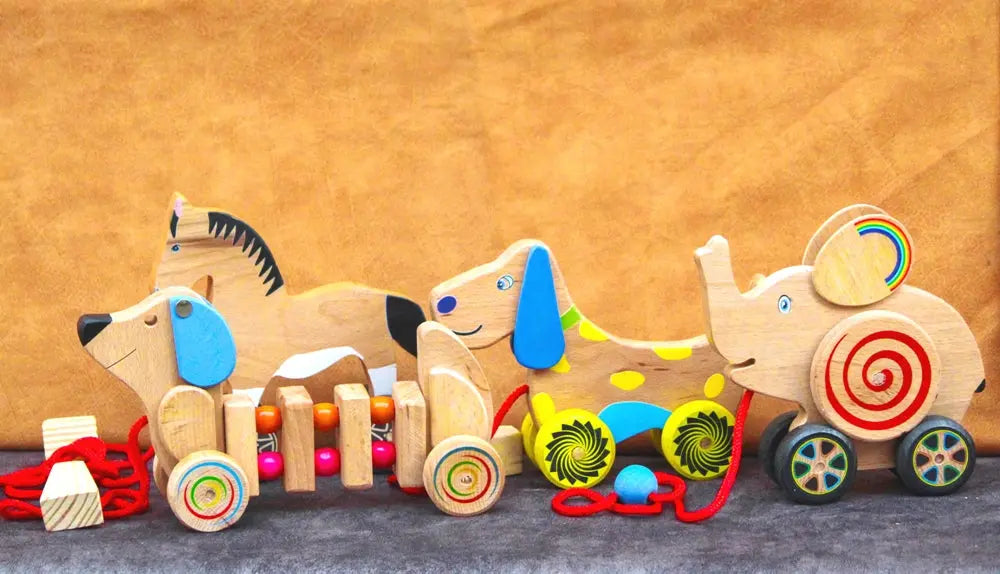 Wooden Push/Pull Labrador Doggy Toy | Wooden Pullalong Toy | Natural Toy | Wooden Toy Organic Toys