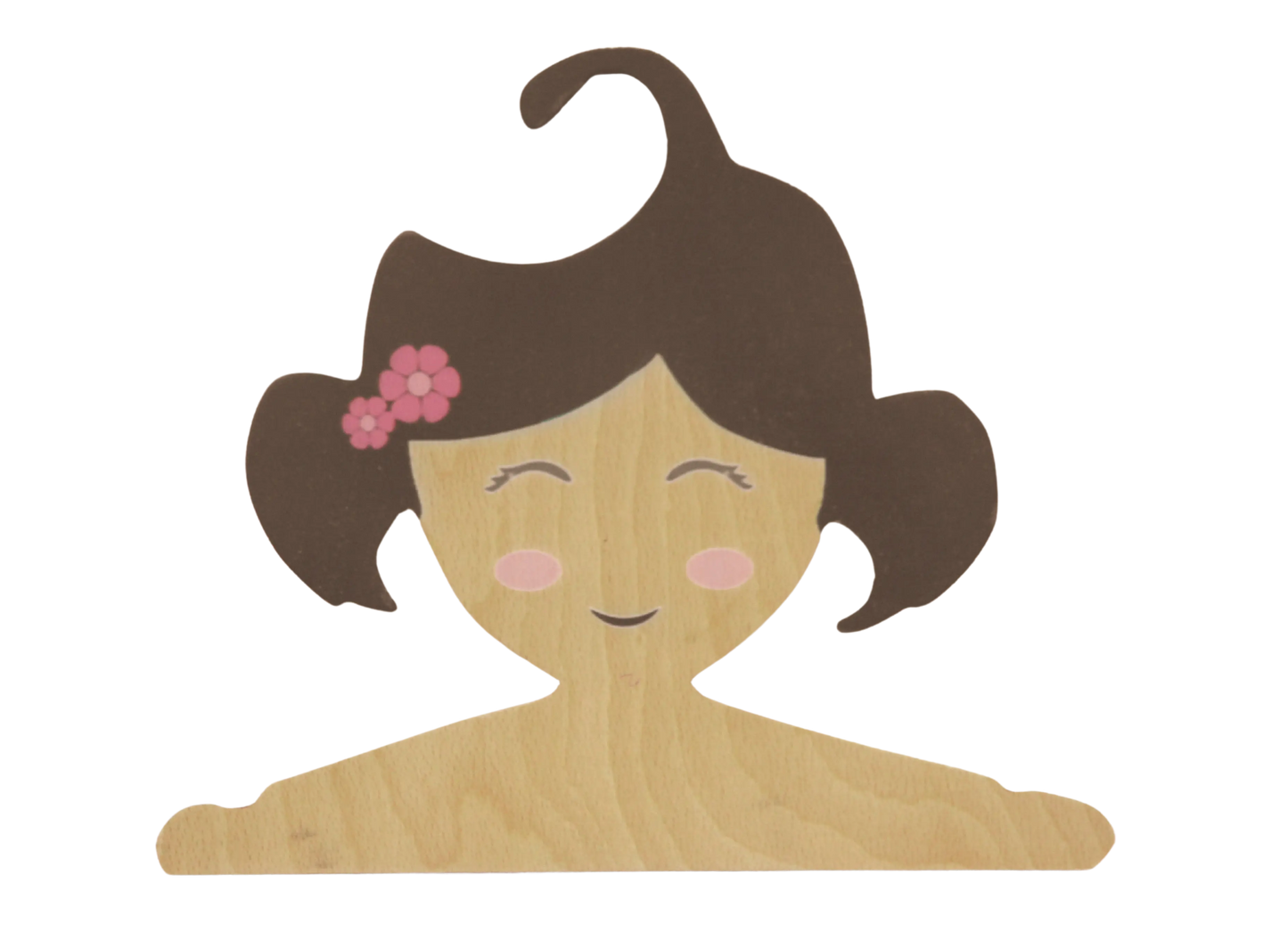 Baby Girl Wooden Hanger | Kids Wardrobe Organizer | Nursery Room Décor | Newborn or Birthday Gift Idea Organic Toys