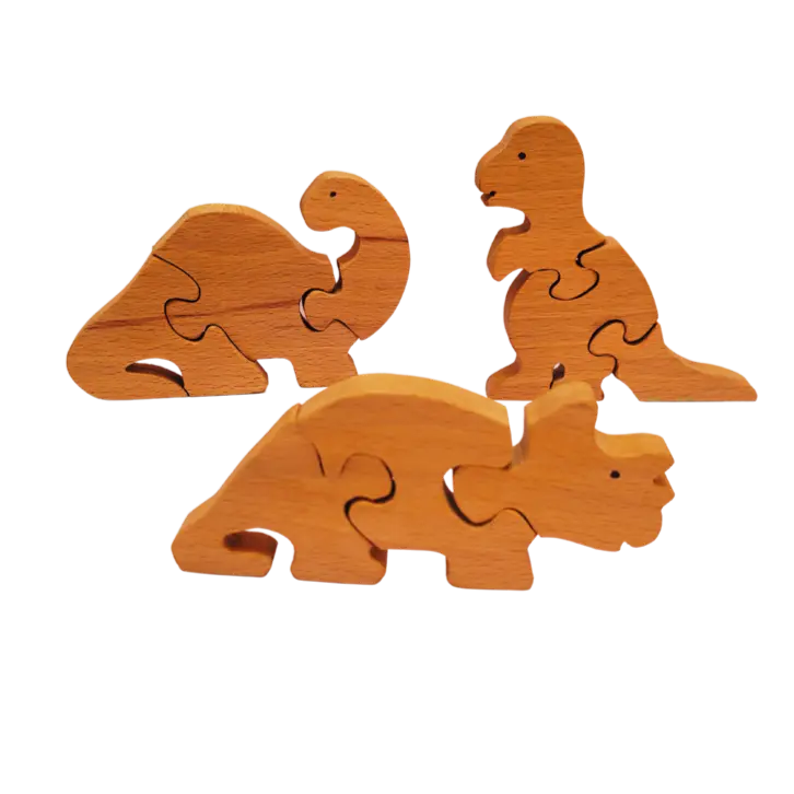Educational PreEducational Dinosaur Wooden Puzzle for Toddlers | Preschool Mini Jigsaw Brain Booster | Beach Wood Learning Puzzle Toy-school Dinosaurs mini puzzle | Jigsaw Puzzle | Brain Booster Puzzle| Beach Wood Puzzles Organic Toys
