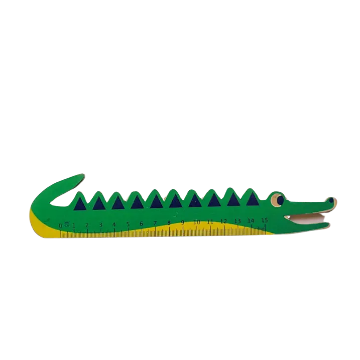 Wooden Crocodile Ruler, Unique Stationery, Wooden Rulers (Scale/stationary) Organic Toys