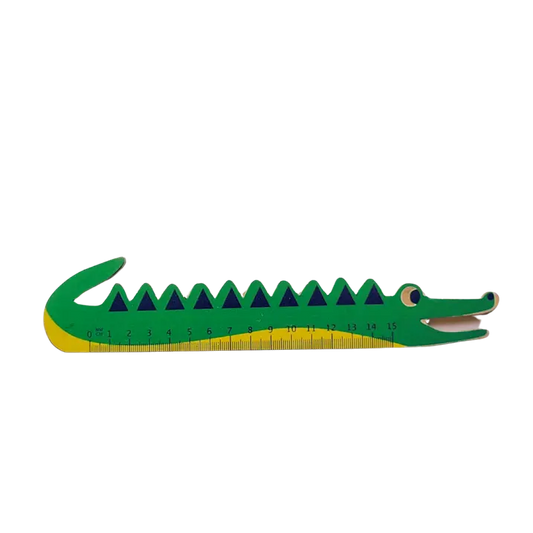 Wooden Crocodile Ruler, Unique Stationery, Wooden Rulers (Scale/stationary) Organic Toys