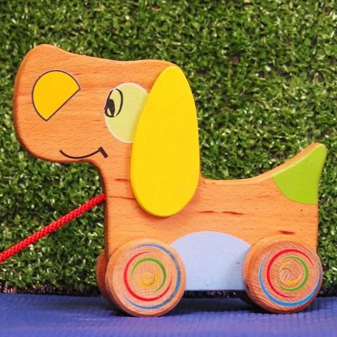Wooden Toy Push/Pull Labrador Doggy Toy – Organic Toys