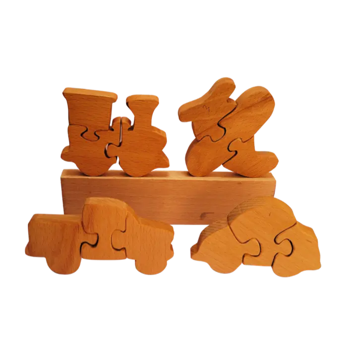 Educational Pre-school Transport Toddler Mini Puzzle | Jigsaw Puzzle | Brain Booster Puzzle | Beach Wood Puzzles toddler puzzle Organic Toys