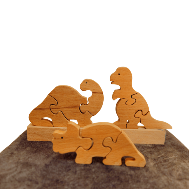 Educational Pre-school Dinosaurs mini puzzle | Jigsaw Puzzle | Brain Booster Puzzle| Beach Wood Puzzles