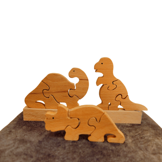 Educational Pre-school Dinosaurs mini puzzle | Jigsaw Puzzle | Brain Booster Puzzle| Beach Wood Puzzles