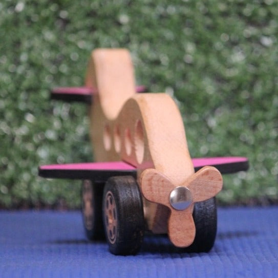 Wooden Airplane Push/pull Toy| Toy Vehicle| Wooden Airplane| Organic Toy