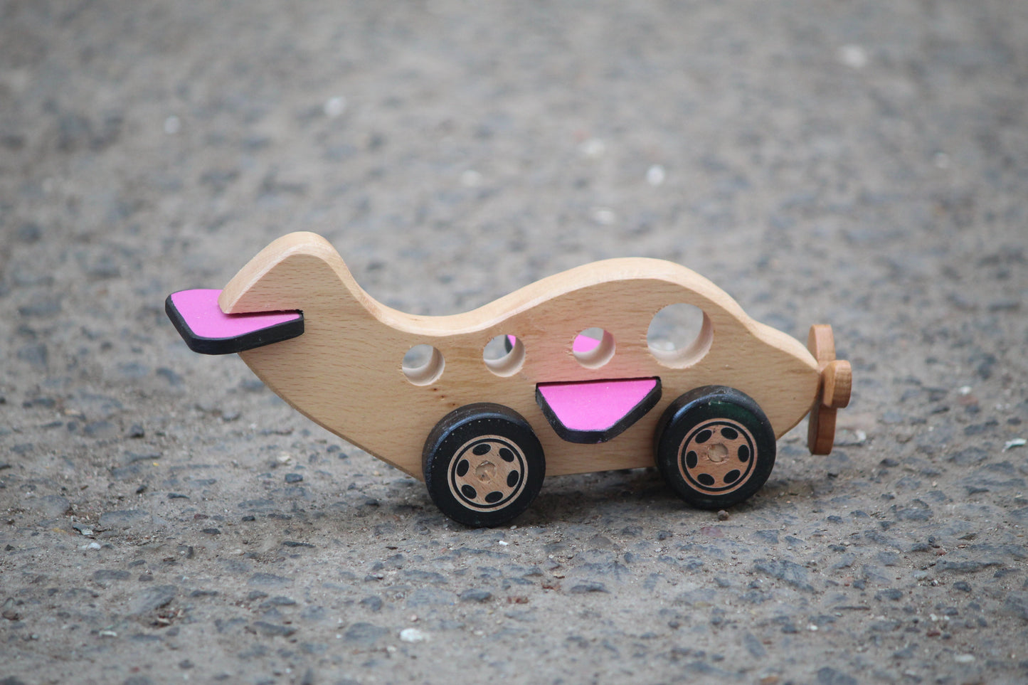 Wooden Airplane Push/pull Toy| Toy Vehicle| Wooden Airplane| Organic Toy