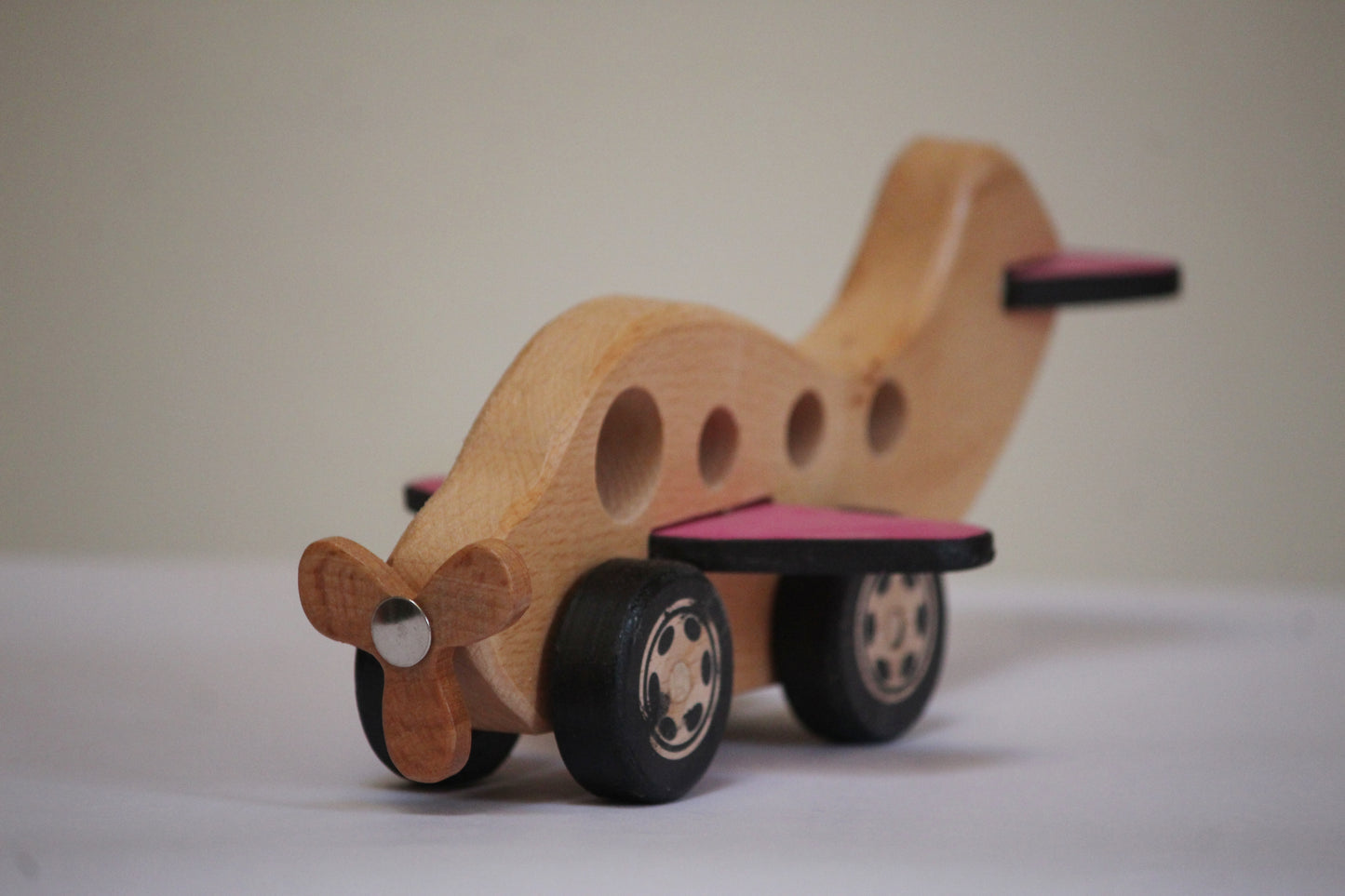 Wooden Airplane Push/pull Toy| Toy Vehicle| Wooden Airplane| Organic Toy