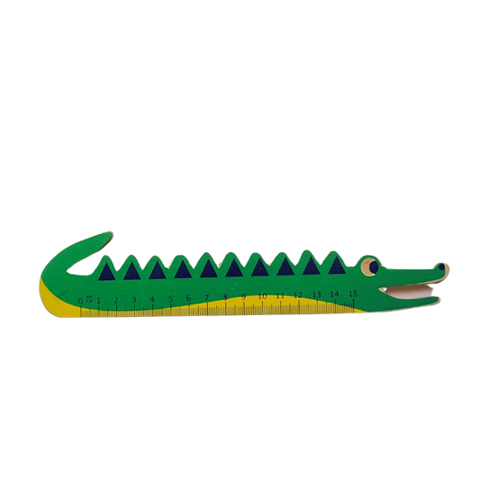 Wooden Crocodile Ruler, Unique Stationery, Wooden Rulers (Scale/stationary)