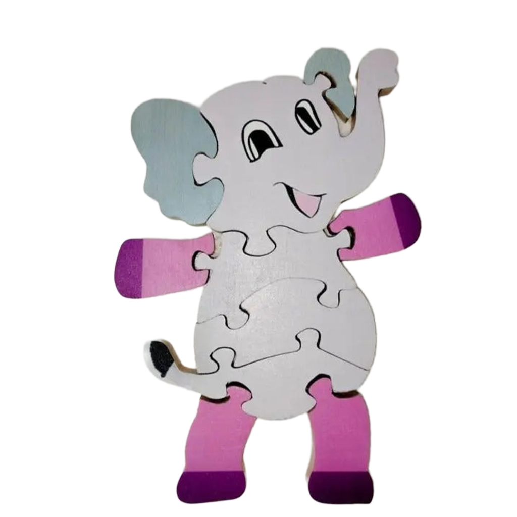 Baby Elephant Brain Teaser Jigsaw Puzzle set (10 pieces)
